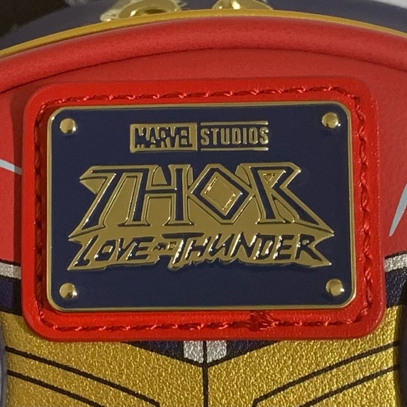 Loungefly Marvel Thor Love & Thunder Cosplay Mini Backpack & Wallet - Picture 12 of 13
